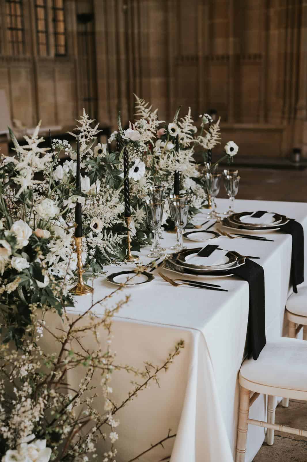 Black and White theme for wedding